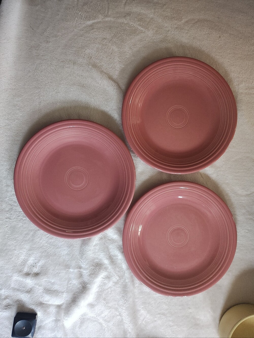 Fiestaware Rose Dinner Plate 10 1/2” Set Of 3